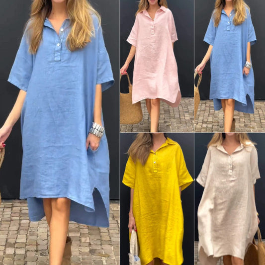 Oversizowy bustier koszulowy z kieszeniami