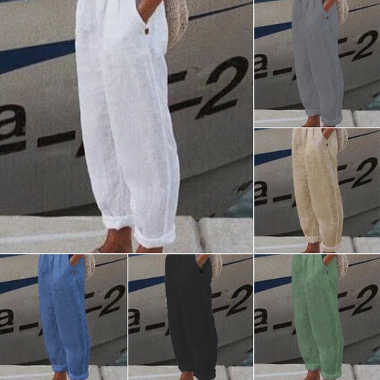 Oddychające płócienne spodnie rekreacyjne