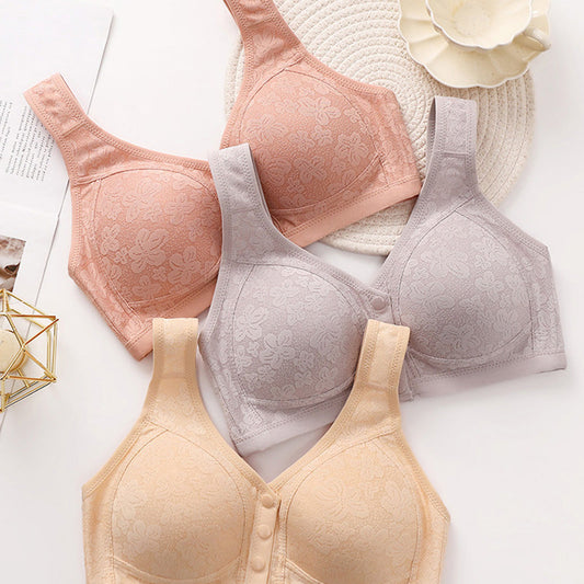 Niezwykle wygodna bielizna damska z zapięciem na guziki z przodu【✨1 + 1 gratis】