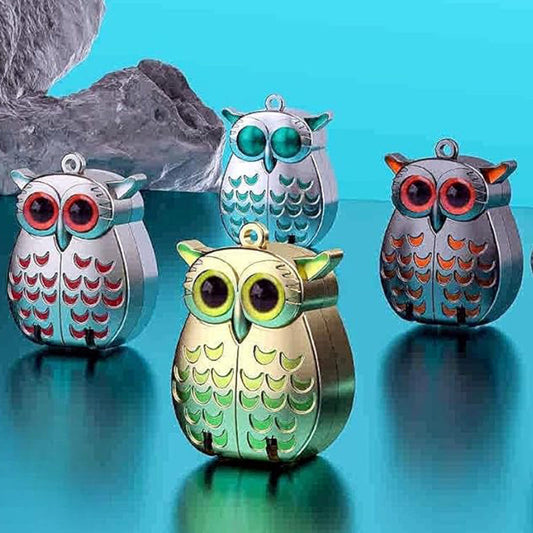 Mini Składane Obcinacz do Paznokci ze Stali Nierdzewnej w Kształcie Sowy