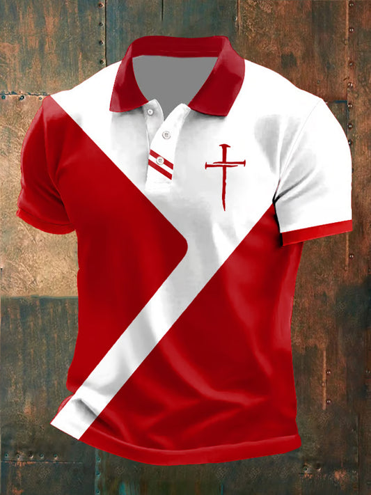 Męska koszulka Vintage Faith POLO