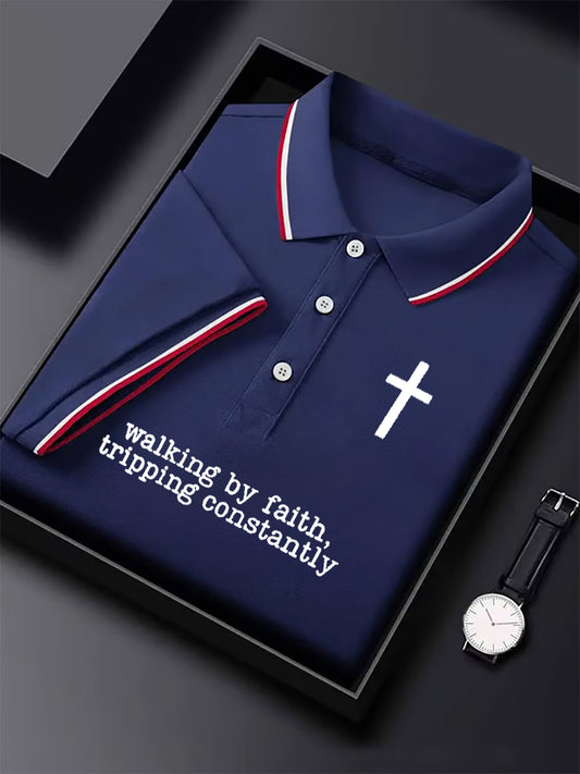 Męska koszulka Vintage Faith POLO