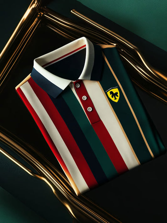 Męska koszulka polo Vintage Holiday Business Casual