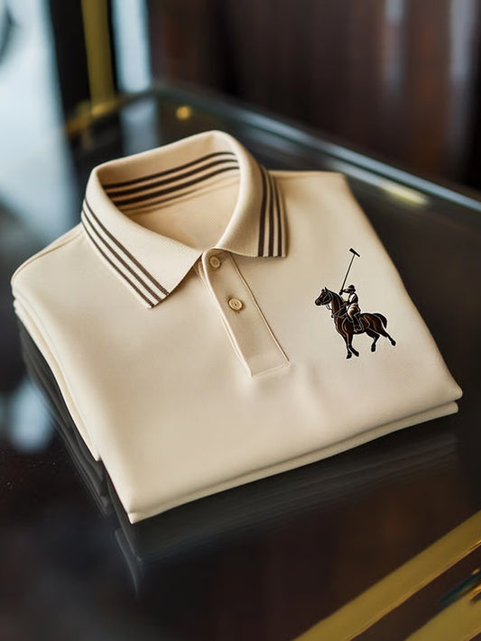 Męska koszulka polo Vintage Holiday Business Casual