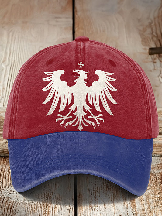 Retro Niemcy Flaga Orzeł z nadrukiem Vintage Retro Unisex Resort Czapka baseballowa