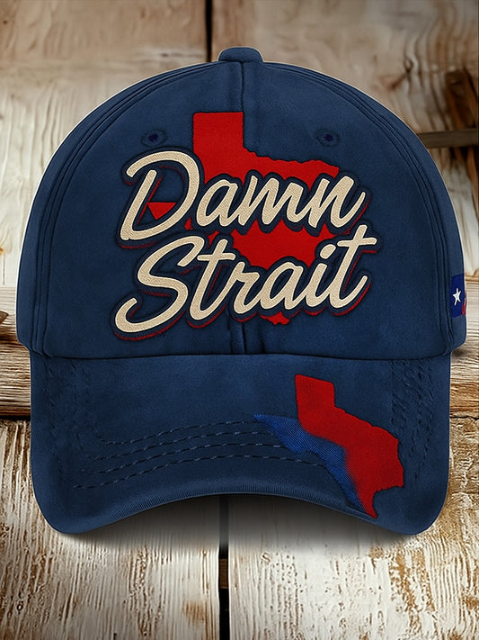 Retro Muzyka country Texas Country Western Printed Vintage Retro Unisex Resort Czapka baseballowa