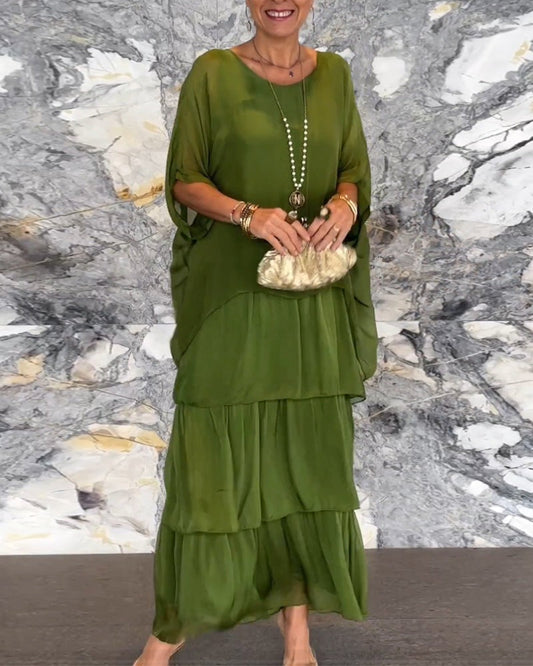 【✨Darmowy naszyjnik o wartości 99 zł】👗 Luźna sukienka w artystycznym stylu