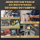 Zestaw 4-ostrzowych ząbkowanych wierteł mimośrodowych o wysokiej wytrzymałości
