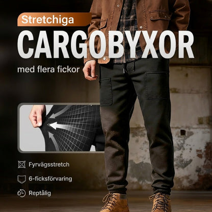 🌿 50% RABATT🥰 MultiPants - slitstarka cargobyxor med hög stretch och flera fickor