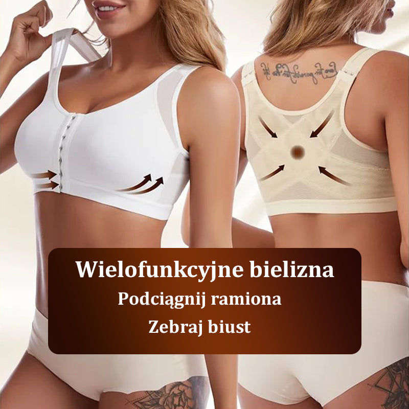 💝 Regulowany i wszechstronny biustonosz z zapięciem z przodu