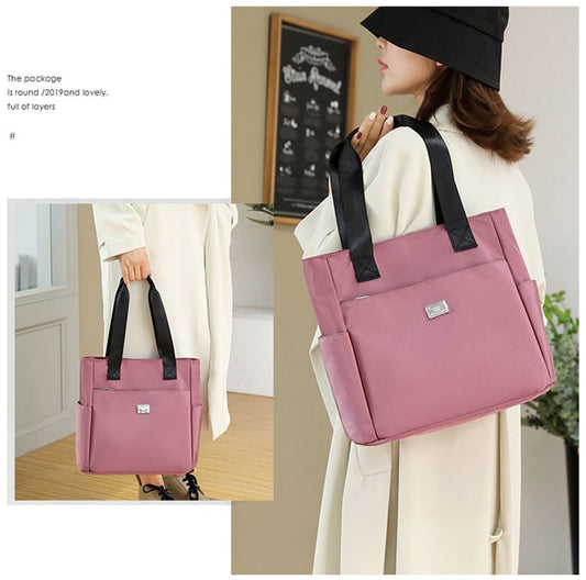 2026 Nagy kapacitású, vízálló, több 2026 Duża pojemność, wodoodporna torba na ramię z nylonem i wieloma kieszeniamizsebbel ellátott nylon válltáska