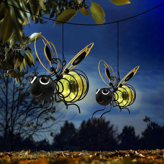 🐝Zewnętrzna wisząca lampa solarna - idealny prezent dla miłośników roślin, mam lub dosłownie każdego, kto się uśmiecha ❤️