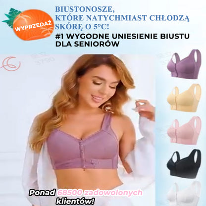 【✨1+1 bezpłatny】Oddychający, wygodny biustonosz damski z zapięciem z przodu