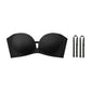 Axelbandslös push-up-bh med knäppning fram – halkfritt grepp, sömlös, kupa A–C