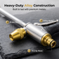 Heavy-Duty Alloy Water Spray Gun 🔫 – Solid Brass Adjustable Nozzle, High-Pressure Jet to Fine Mist, Lockable Trigger, for Car Washing, Garden & Pets