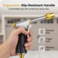 Heavy-Duty Alloy Water Spray Gun 🔫 – Solid Brass Adjustable Nozzle, High-Pressure Jet to Fine Mist, Lockable Trigger, for Car Washing, Garden & Pets