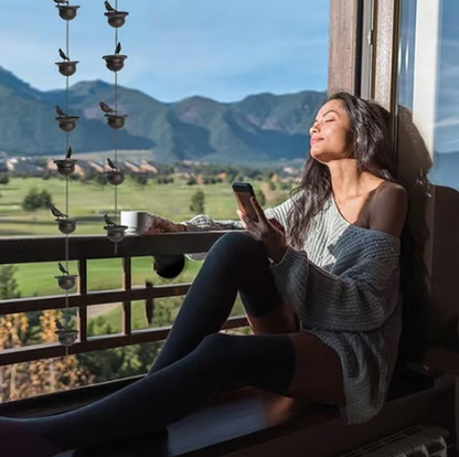 【✨ 2.4 m】Łańcuch przeciwdeszczowy z motywem ptaszków