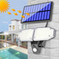 Wodoodporne zewnętrzne lampy solarne z czujnikiem ruchu