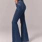 🎄Wszechstronne spodnie do garderoby👖 Dżinsy stretch flare z wysokim stanem