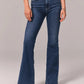 🎄Wszechstronne spodnie do garderoby👖 Dżinsy stretch flare z wysokim stanem
