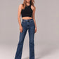 🎄Wszechstronne spodnie do garderoby👖 Dżinsy stretch flare z wysokim stanem