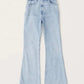 🎄Wszechstronne spodnie do garderoby👖 Dżinsy stretch flare z wysokim stanem