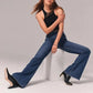 🎄Wszechstronne spodnie do garderoby👖 Dżinsy stretch flare z wysokim stanem
