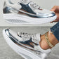 ✨ Błyszczące modne damskie buty sportowe w stylu casual