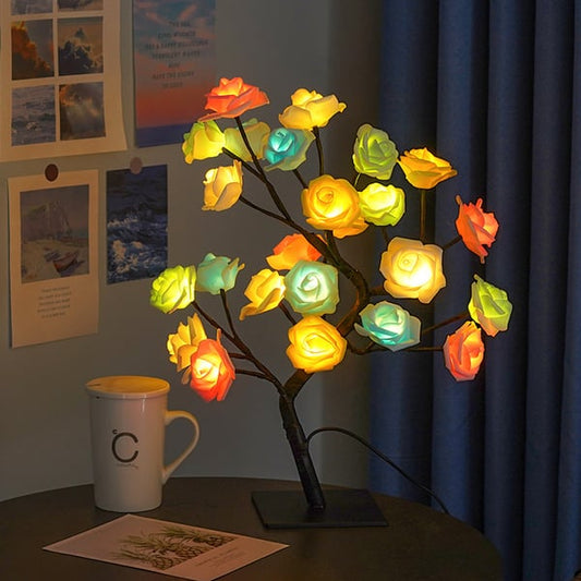 ✨Lampka LED symulująca drzewo różane