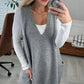 【S-XL】Dzianinowa kamizelka swetrowa