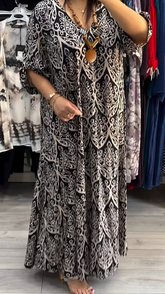 2025 Modna sukienka z nadrukiem👗