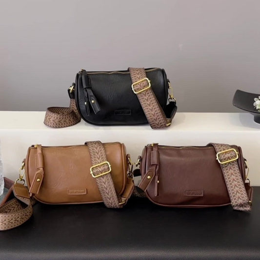 Torba na ramię Boston Vintage z regulowanym szerokim paskiem