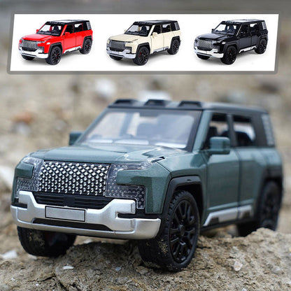Model samochodu ze stopu aluminium w skali 1:32 z funkcją akustyczno-optyczną