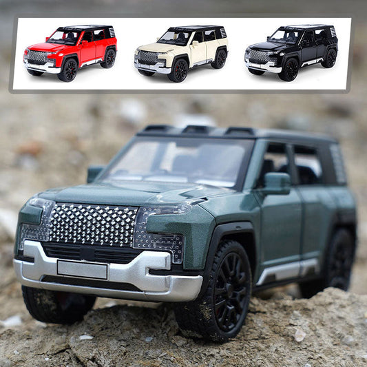 Model samochodu ze stopu aluminium w skali 1:32 z funkcją akustyczno-optyczną