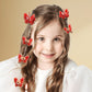 🦋Wykwintny czerwony łańcuszek do włosów z frędzlami w kształcie motyla