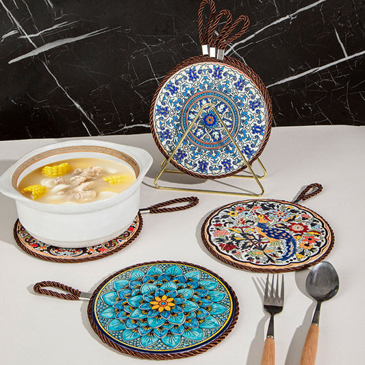 ☕Ceramiczne maty żaroodporne z artystycznym klimatem