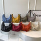 😍Sprzedaż bezpośrednia dla projektantów👜Nylonowa torba damska typu hobo w jednolitym kolorze