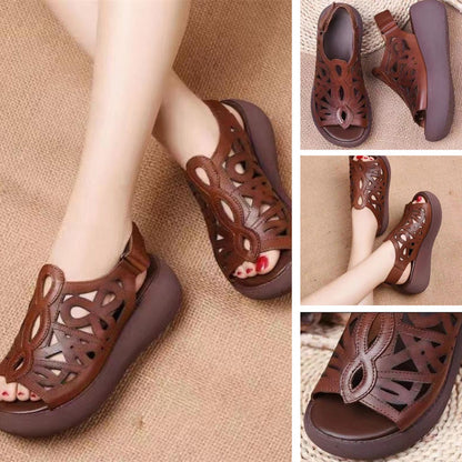 💖Damskie casualowe sandały vintage z wycięciami