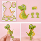 Edukacyjne puzzle 3D z kreskówkami