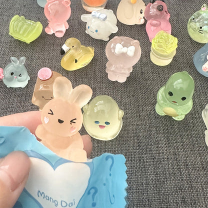 ✨Ślepa torba Świecące mini figurki zwierząt z żywicy (10 szt./zestaw)【🔥Kup 1 i otrzymaj 1 gratis 】