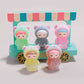 Świecące puszyste mini figurki żywiczne【✨10 sztuk/zestaw】