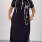 🔥👗Zapinana na zamek sukienka maxi z kapturem