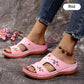 Women's Comfortable Open-Toe Platform Slippers
