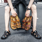 Men's Breathable Knit & Faux Leather Patchwork Non-Slip Cushioned Sandals