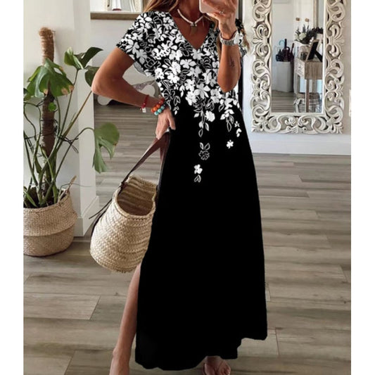 👗 Modna sukienka z nadrukiem