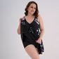 👙🏊‍♂️50% ΕΚΠΤΩΣΗ!!✨Γυναικείο μαγιό φόρεμα με τύπωμα, χωρίς τιράντες και με V-ντεκολτέ