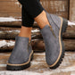 Kobiety Round-Toe buty kostkowe z zamkiem błyskowym bocznym