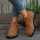 Kobiety Round-Toe buty kostkowe z zamkiem błyskowym bocznym