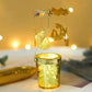 Kerst obrotowy świecznik zapachowy【Nie zawiera świec】