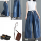 Spodnie jeansowe z szerokimi nogawkami w stylu vintage